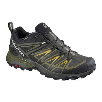 Salomon X ULTRA 3 GTX - Olivovo Zelene Turistické Topánky Panske, S0071SK